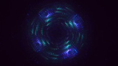 Soyut çok renkli fraktal ışık arkaplanı 3B görüntüleme