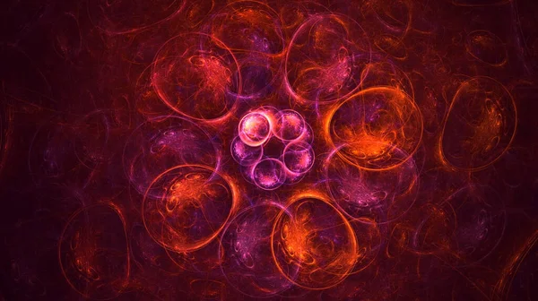 렌더링 다세포 프랙탈 라이트 — 스톡 사진