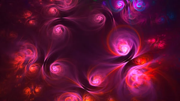 Rendering Abstract Multicolor Fractal Light Background — Stock Photo, Image