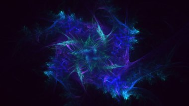 3B soyut renkli fraktal ışık arkaplanı oluşturma