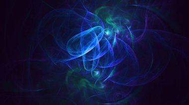 3B soyut renkli fraktal ışık arkaplanı oluşturma