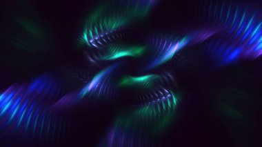 3B soyut renkli fraktal ışık arkaplanı oluşturma