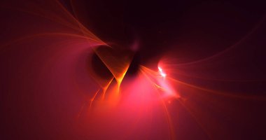 3B soyut renkli fraktal ışık arkaplanı oluşturma