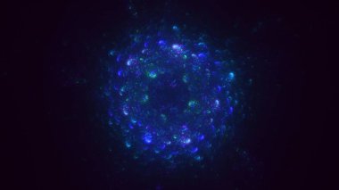 3B soyut renkli fraktal ışık arkaplanı oluşturma