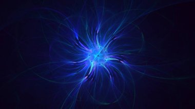 3B soyut renkli fraktal ışık arkaplanı oluşturma