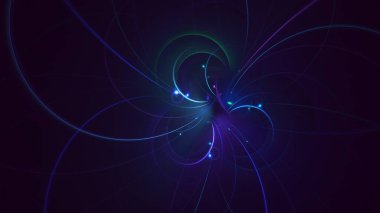 3B soyut renkli fraktal ışık arkaplanı oluşturma