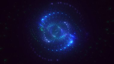 3B soyut renkli fraktal ışık arkaplanı oluşturma