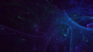 3B soyut renkli fraktal ışık arkaplanı oluşturma