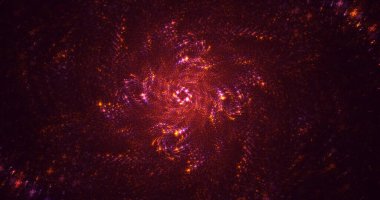 Soyut çok renkli fraktal ışık arkaplanı 3B görüntüleme