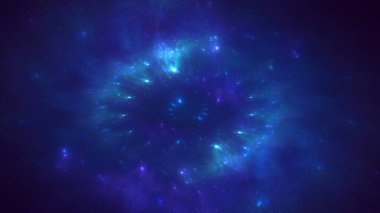 Soyut çok renkli fraktal ışık arkaplanı 3B görüntüleme