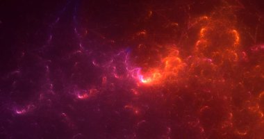 Soyut çok renkli fraktal ışık arkaplanı 3B görüntüleme