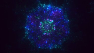 3B soyut yuvarlak ışık arkaplanı oluşturma