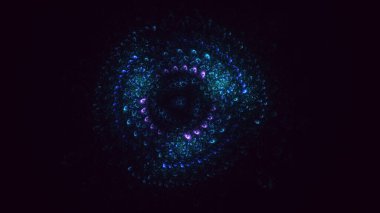 3B soyut yuvarlak ışık arkaplanı oluşturma