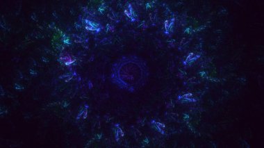 3B soyut yuvarlak ışık arkaplanı oluşturma