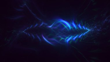 3B soyut renkli fraktal ışık arkaplanı oluşturma