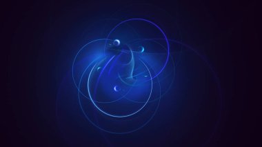 3B soyut renkli fraktal ışık arkaplanı oluşturma
