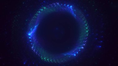 Soyut çok renkli fraktal ışık arkaplanı 3B görüntüleme