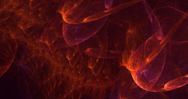 Soyut çok renkli fraktal ışık arkaplanı 3B görüntüleme