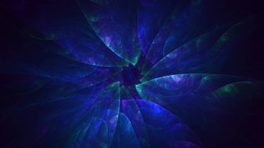 Soyut çok renkli fraktal ışık arkaplanı 3B görüntüleme