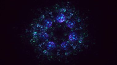 3B soyut yuvarlak ışık arkaplanı oluşturma