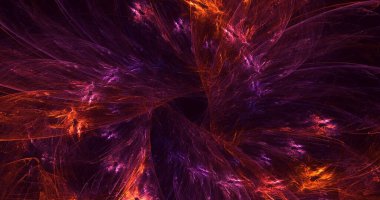 Soyut çok renkli fraktal ışık arkaplanı 3B görüntüleme