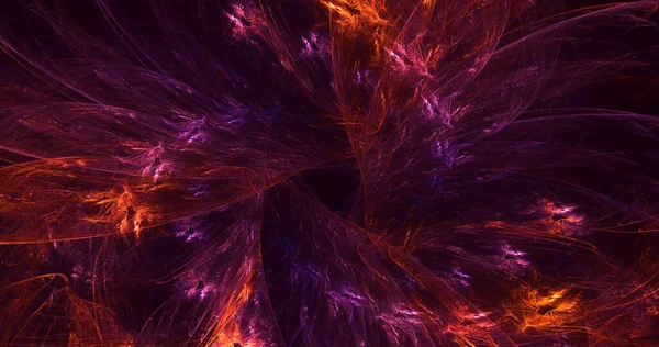 Soyut çok renkli fraktal ışık arkaplanı 3B görüntüleme