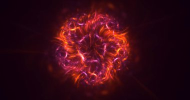 3B soyut yuvarlak ışık arkaplanı oluşturma