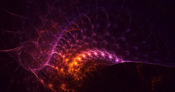 3B soyut renkli fraktal ışık arkaplanı oluşturma