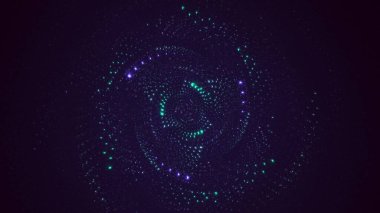 3B soyut yuvarlak ışık arkaplanı oluşturma