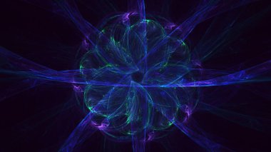 3B soyut yuvarlak ışık arkaplanı oluşturma