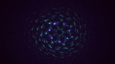 3B soyut yuvarlak ışık arkaplanı oluşturma