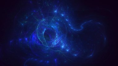 Soyut çok renkli fraktal ışık arkaplanı 3B görüntüleme