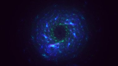 Soyut çok renkli fraktal ışık arkaplanı 3B görüntüleme