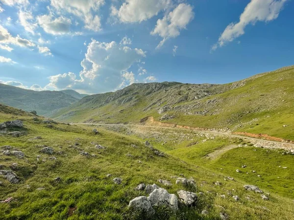 Sarajevo Bósnia Herzegovina 2021 Fotografia Paisagem Vista Panorâmica Sobre Montanha — Fotografia de Stock