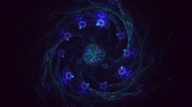 3B soyut yuvarlak ışık arkaplanı oluşturma