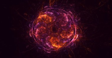 3B soyut yuvarlak ışık arkaplanı oluşturma