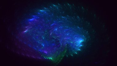 Soyut çok renkli fraktal ışık arkaplanı 3B görüntüleme