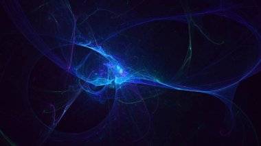 Soyut çok renkli fraktal ışık arkaplanı 3B görüntüleme