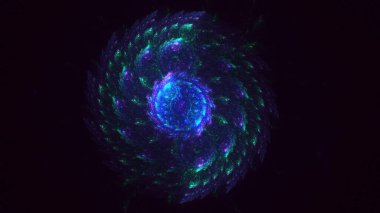 3B soyut yuvarlak ışık arkaplanı oluşturma