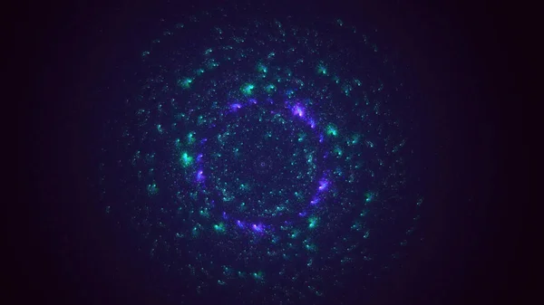 3Dレンダリング抽象的な丸い光の背景 — ストック写真