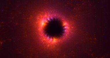 Soyut çok renkli fraktal ışık arkaplanı 3B görüntüleme