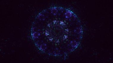 Soyut çok renkli fraktal ışık arkaplanı 3B görüntüleme