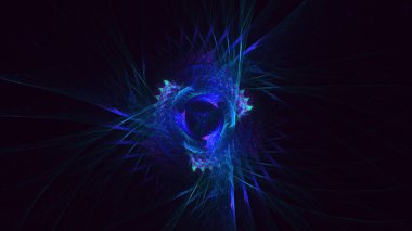 Soyut çok renkli fraktal ışık arkaplanı 3B görüntüleme