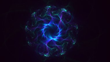 3B soyut yuvarlak ışık arkaplanı oluşturma