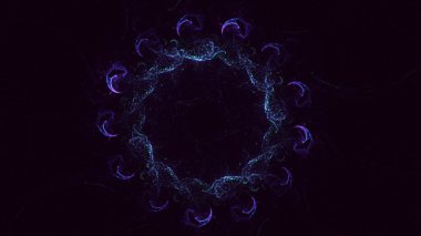 3B soyut yuvarlak ışık arkaplanı oluşturma