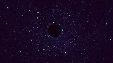 Soyut çok renkli fraktal ışık arkaplanı 3B görüntüleme