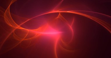 Soyut çok renkli fraktal ışık arkaplanı 3B görüntüleme