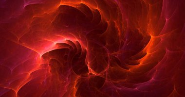 Soyut çok renkli fraktal ışık arkaplanı 3B görüntüleme