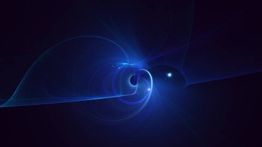 Soyut çok renkli fraktal ışık arkaplanı 3B görüntüleme