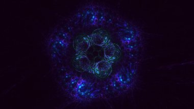 3B soyut yuvarlak ışık arkaplanı oluşturma